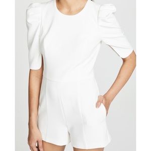 Black Halo Russo Romper - White size 2 - worn once